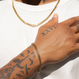 Micro Cuban Chain + Bracelet - Gold