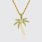 Palm Tree Pendant - Gold - Adamans