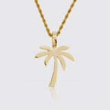 Palm Tree Pendant - Gold - Adamans