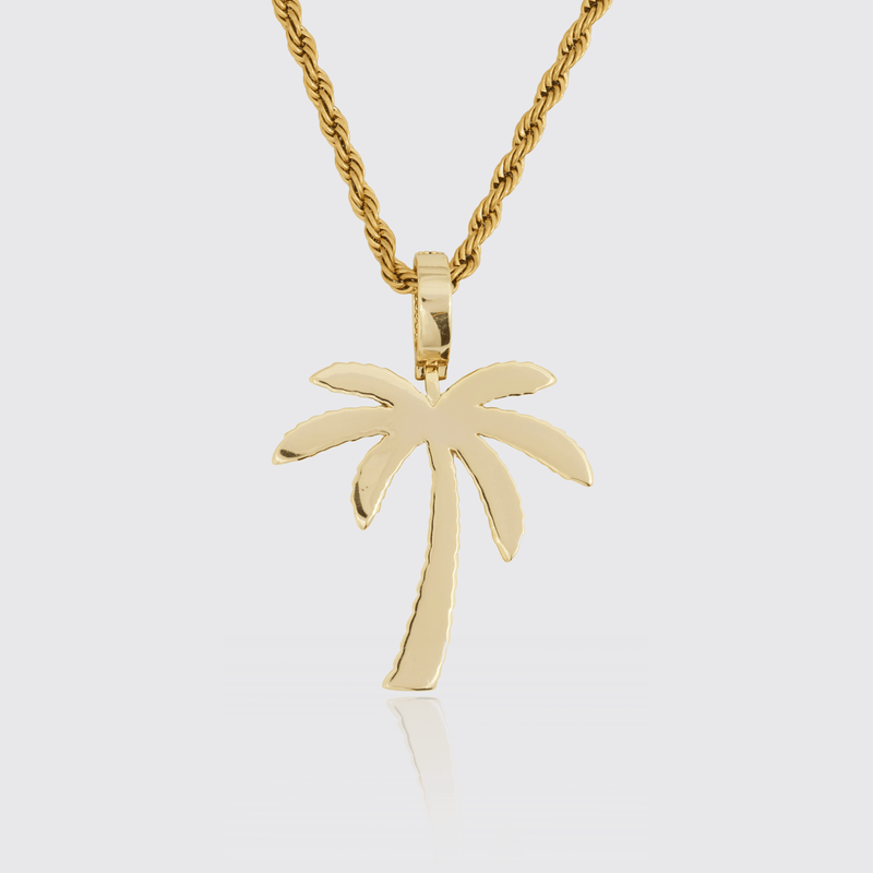 Palm Tree Pendant - Gold - Adamans