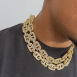 17mm G-Link Diamond Chain - Gold