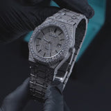 44m Paved VVS Moissanite Diamond Watch - White Gold