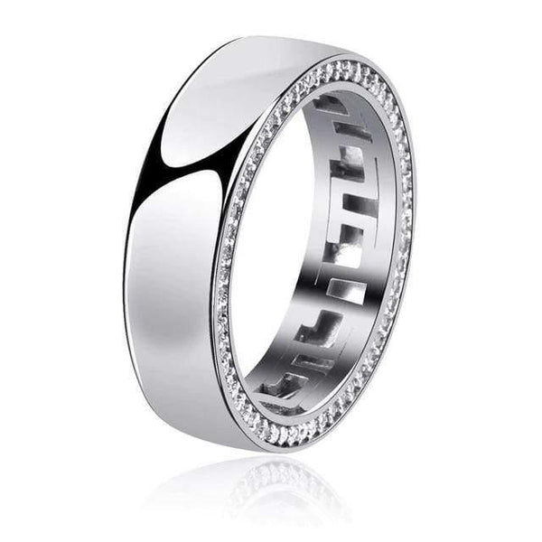 Single Row Band Ring - 925 Silver