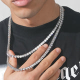 6mm Tennis Chain - White Gold