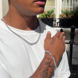 5mm Diamond Tennis Chain - 14k White Gold