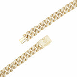 Adamans 20mm Iced Cuban Bracelet - Gold